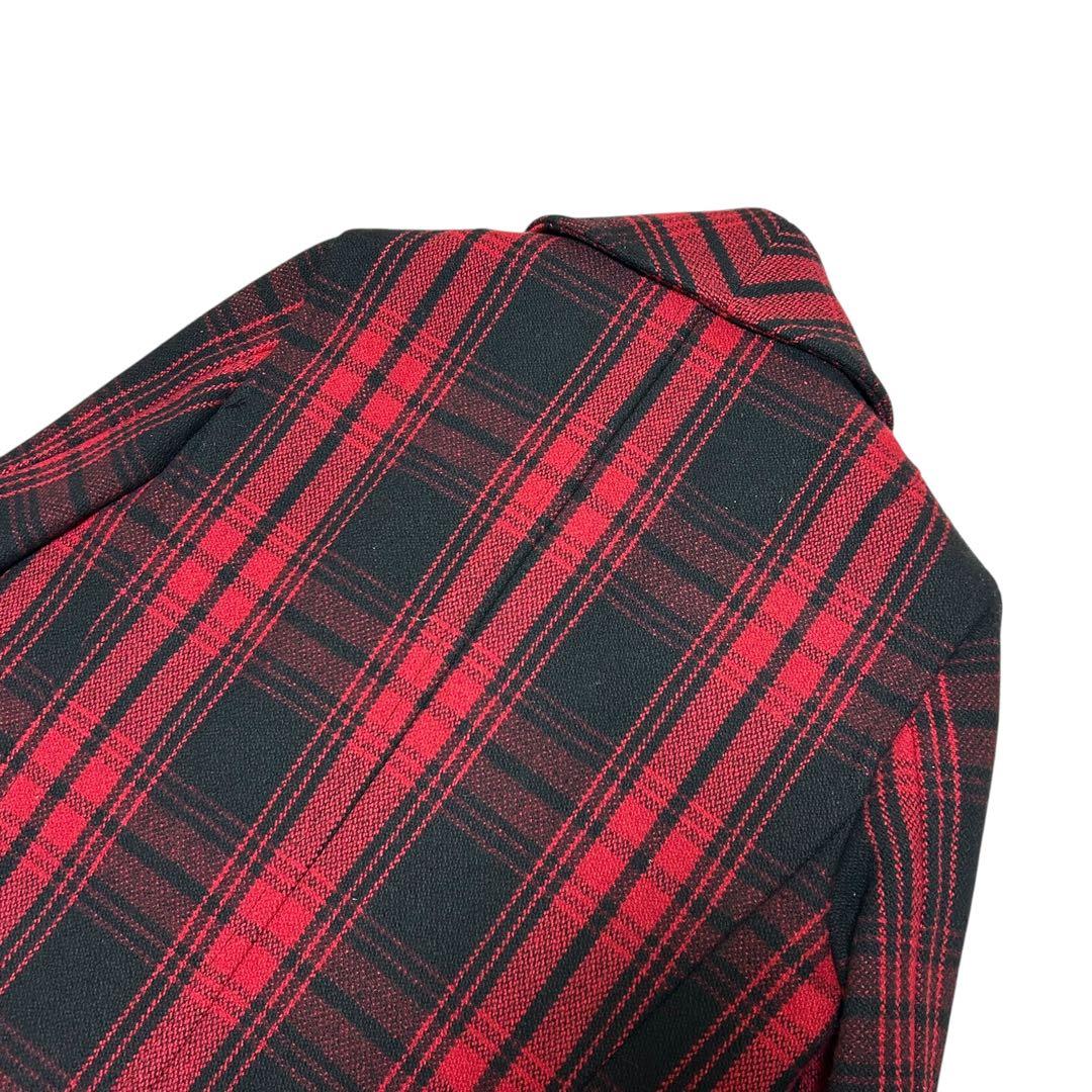 RUDEGALLERY ルードギャラリー　ショールカラーピーコート　チェック