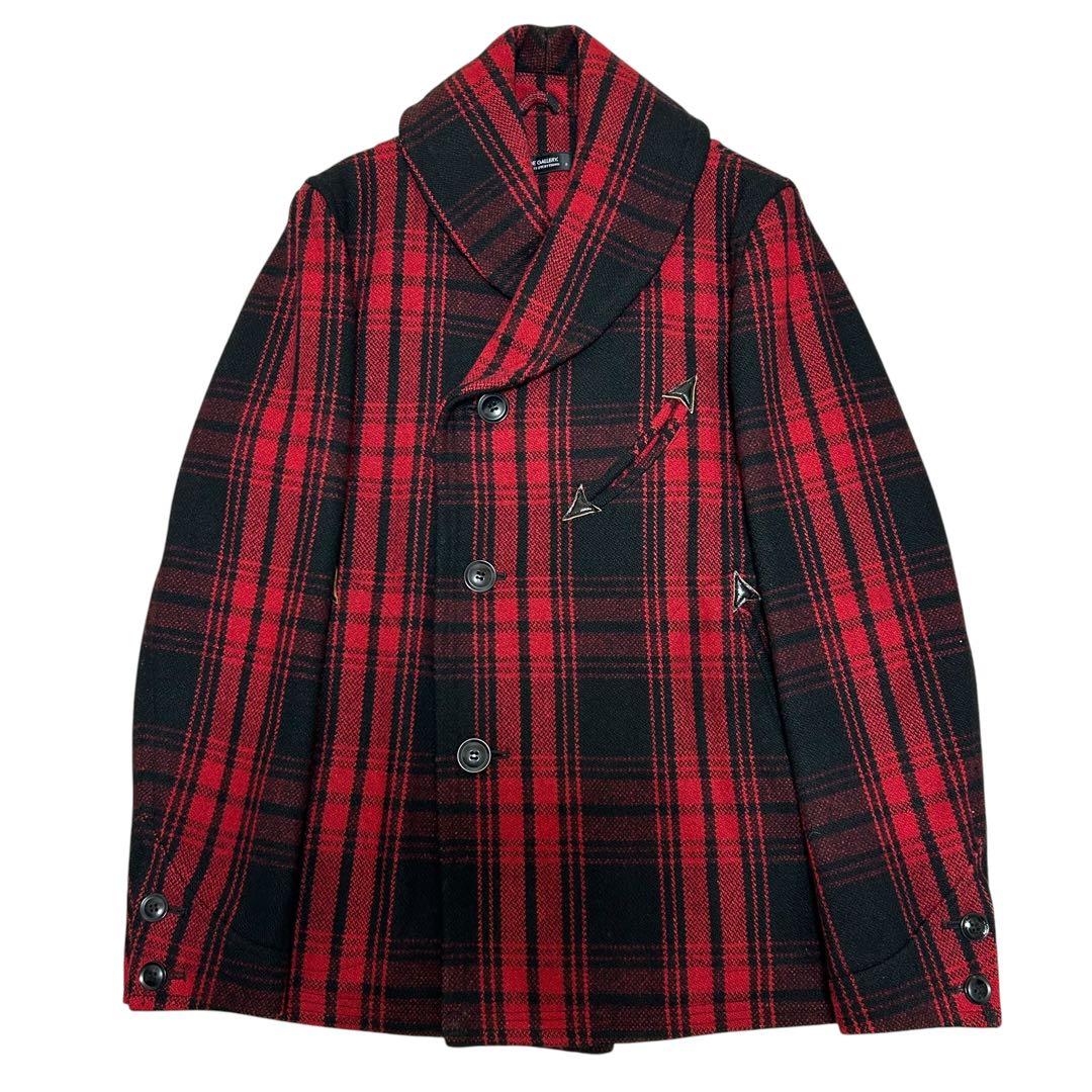 RUDEGALLERY ルードギャラリー　ショールカラーピーコート　チェック