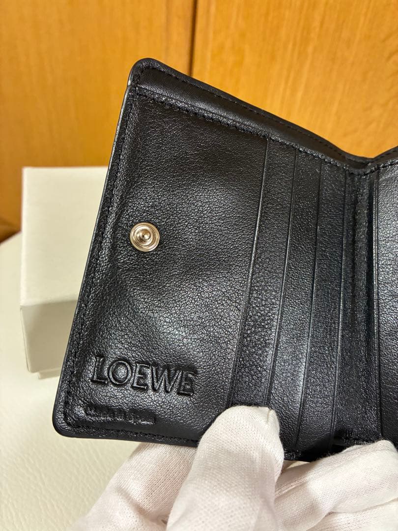 LOEWE　ハーバリウムS 二つ折り財布/ミントグリーン/ターコイズブルー