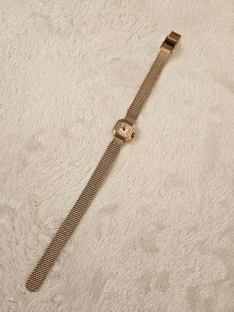 美品✨CITIZEN シチズンkii ゴールド ピンク華奢 ミニ時計 オクタゴン