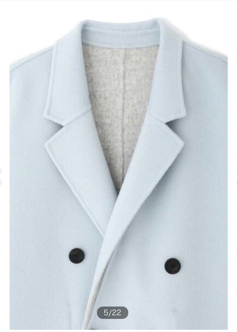 ADORE アドーア　２ＴＯＮＥリバーⅡジャケット　ブルーXトップグレー　36