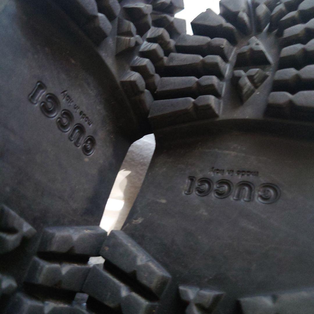 美品☆GUCCIラバーサンダル27.0相当BLACK軽量幅広