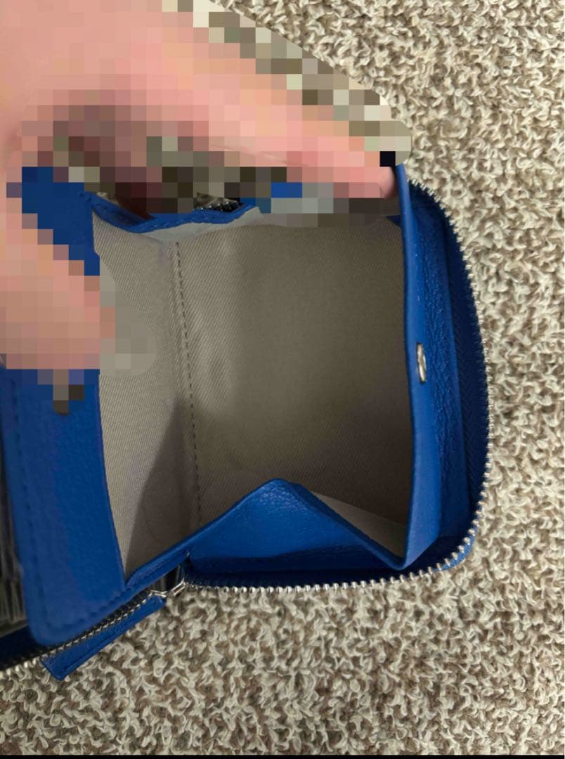 PEZ ジャバラ二つ折り財布 ブルー