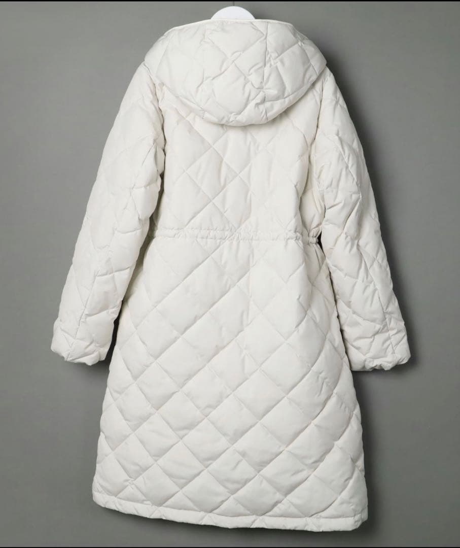 UNFILO TAION ホワイト キルティング ロングコート　クリーニング済み