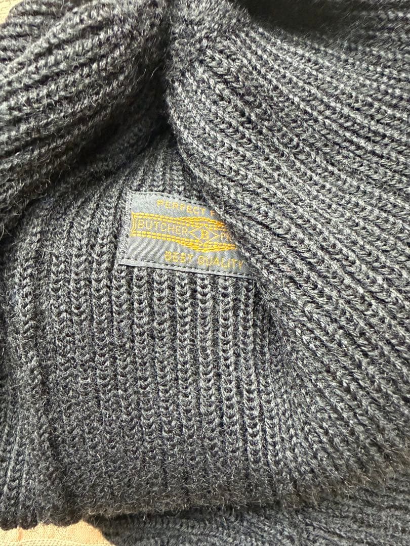 ブッチャープロダクツ WOOLEN CAP ブラック アットラスト