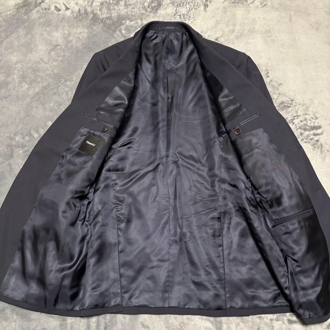 【極美品】Theory セットアップ ボックスタグ 近年モデル ネイビー M
