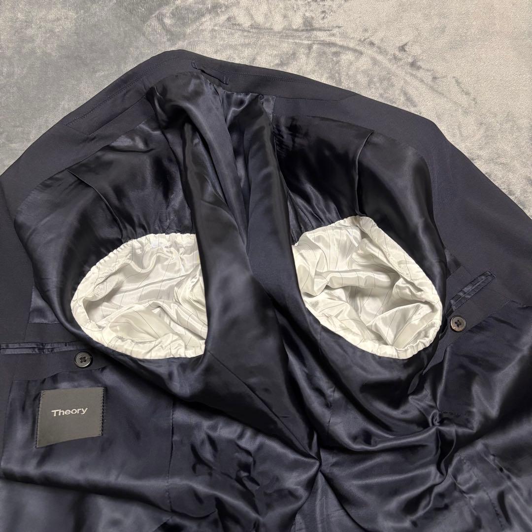 【極美品】Theory セットアップ ボックスタグ 近年モデル ネイビー M