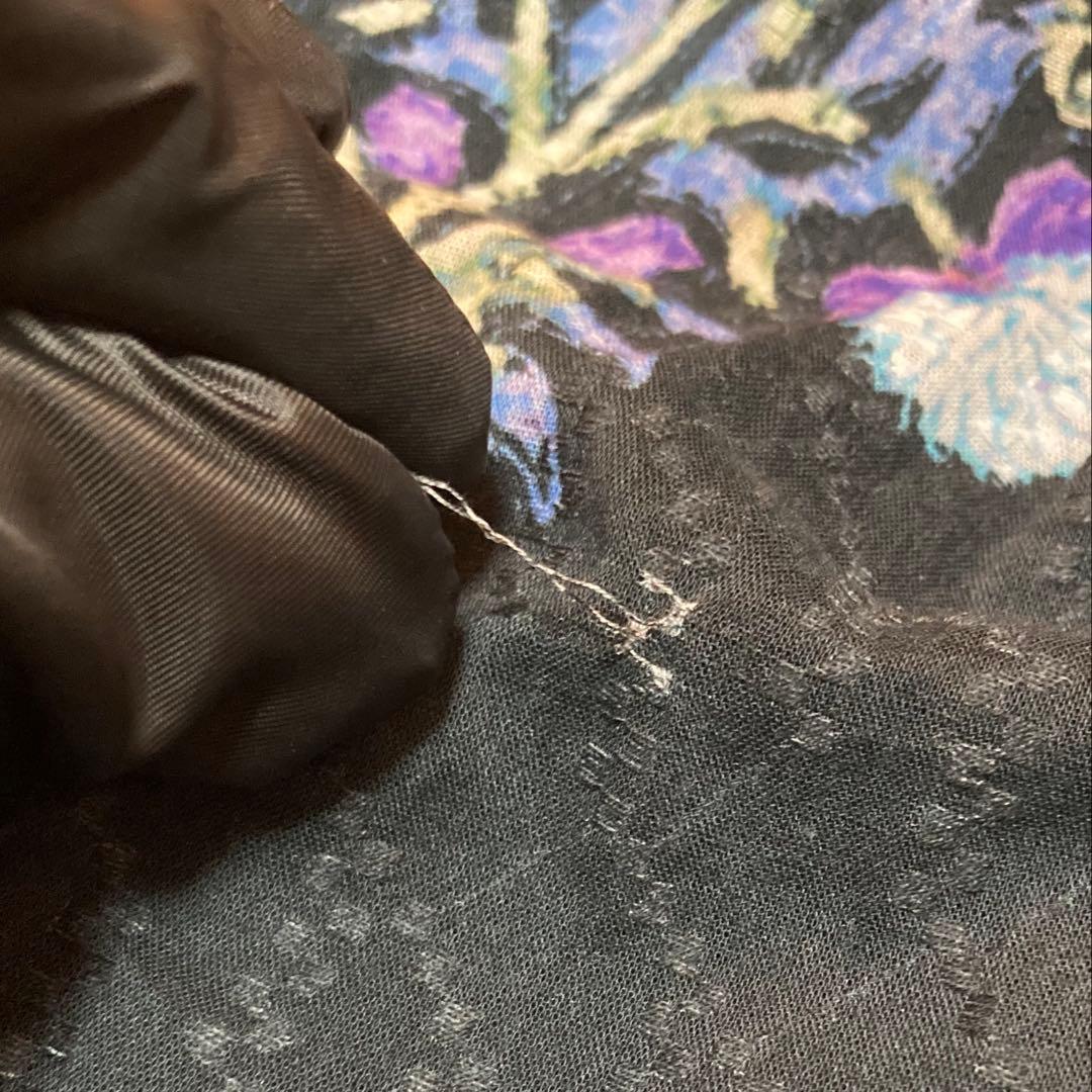 ヌキテパ コットンジャガード マリーゴールド プリントシャーリングドレス