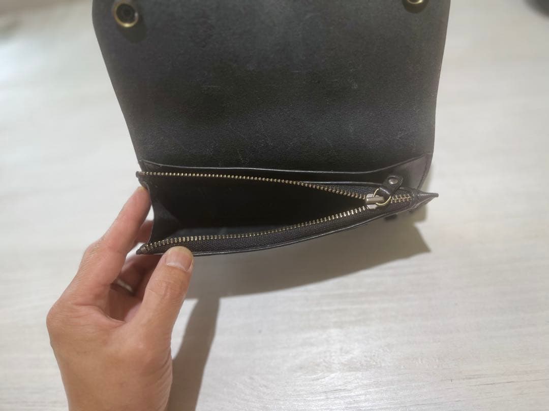 HARU オリジナルロングトラッカーウォレットブラック(左利き用も作成できます)