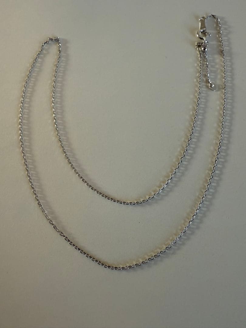 K18WG ゴールド スネークチェーン ネックレス1.4g