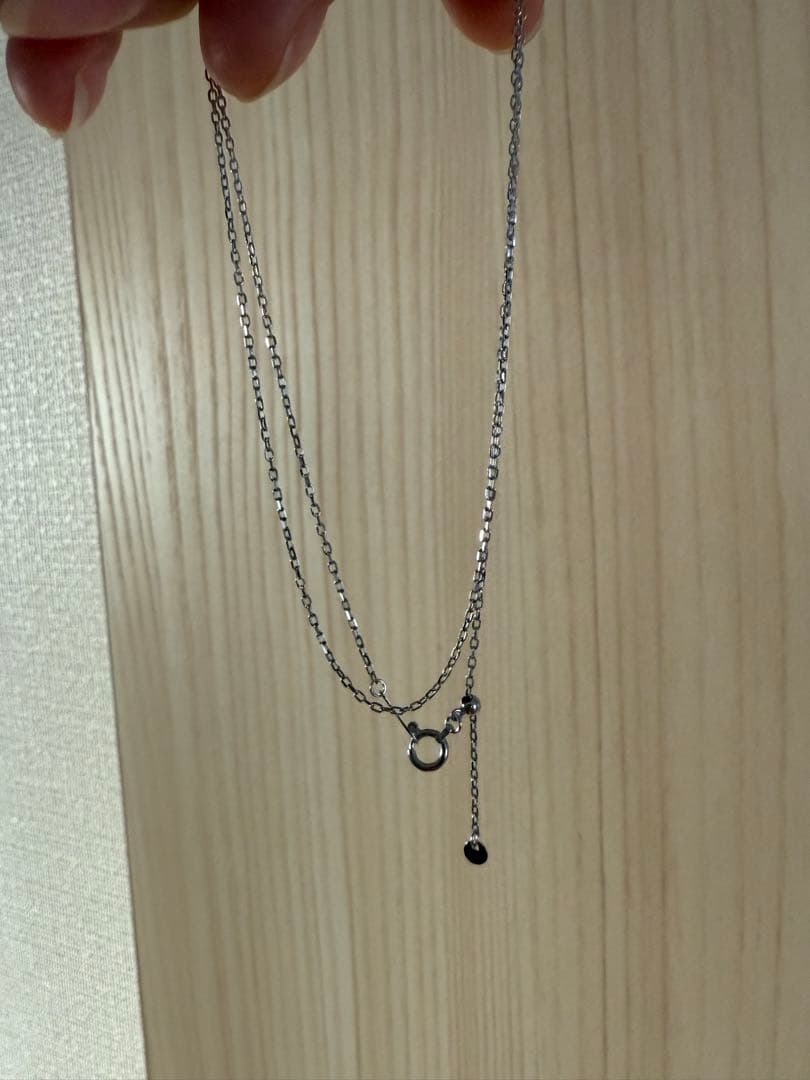 K18WG ゴールド スネークチェーン ネックレス1.4g