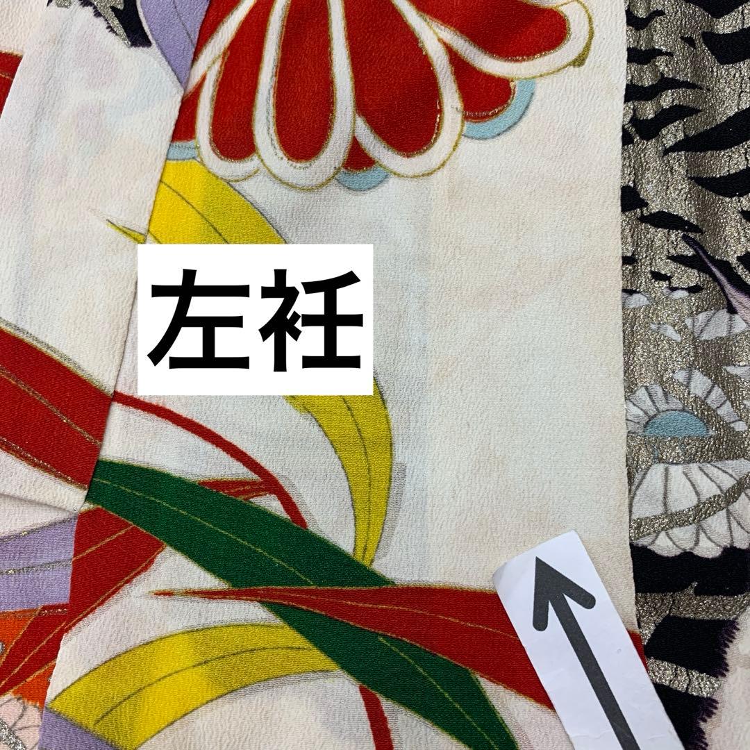 507agu50□七五三 5歳 小柄な7歳 セミアンティーク 女児 着物のみ□