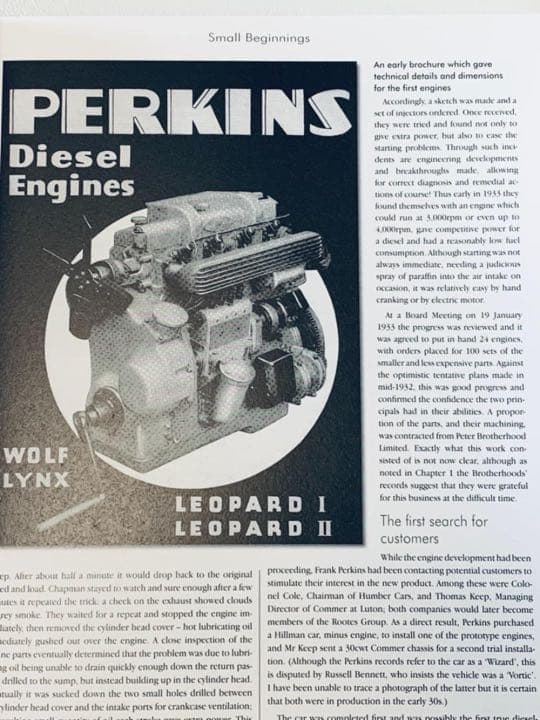 パーキンスの歴史　The History of Perkins　UKイギリス希少