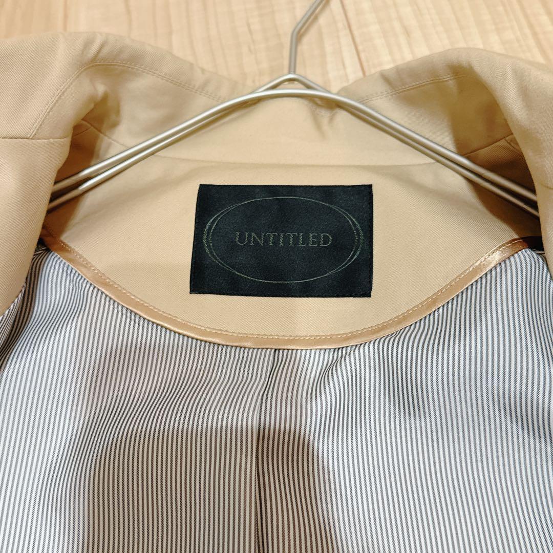 【✨タグ無し新品✨】UNTITLED スプリングコート　ベージュトレンチコート
