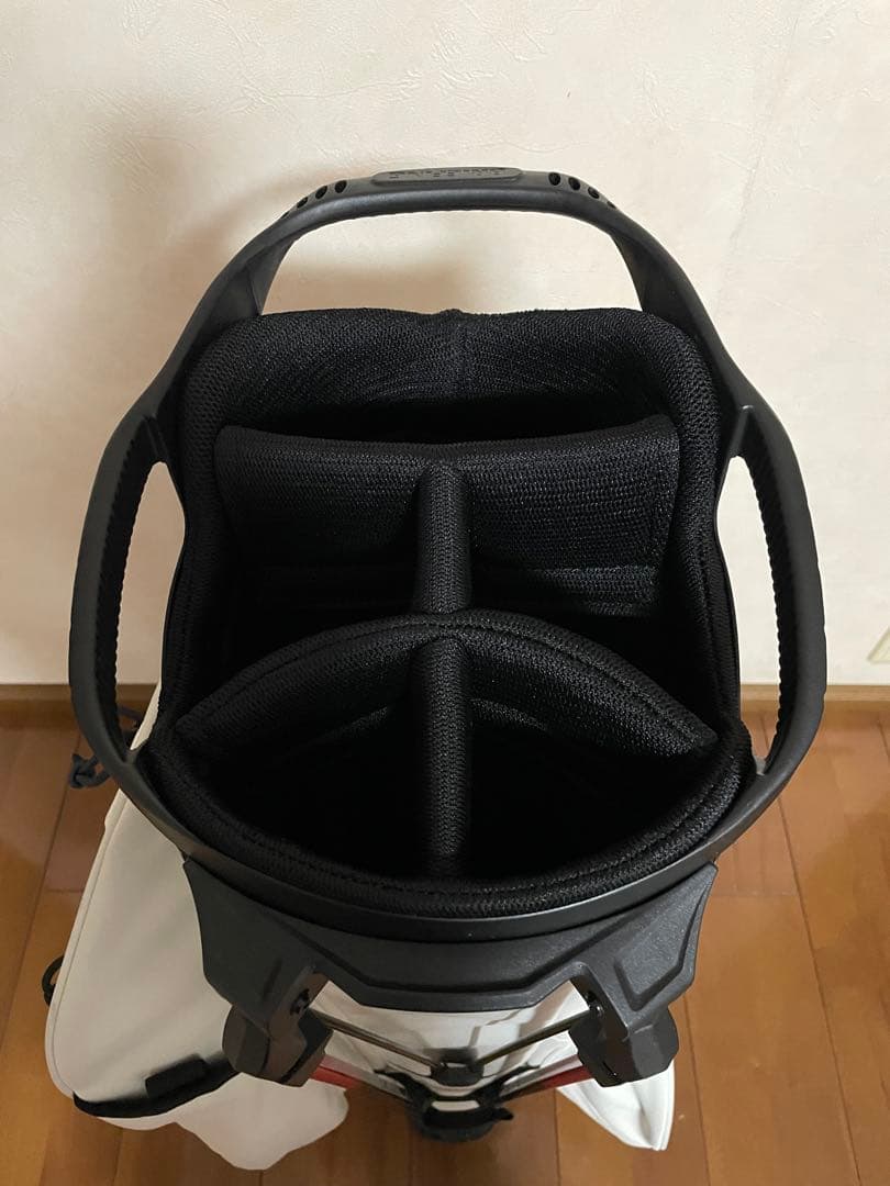 サクラサク☆BRIEFING スタンド式キャディバッグ ホワイト☆美品