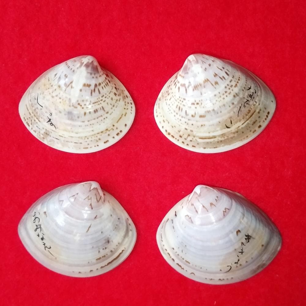 Toshi　純金泊　京洛の秋 貝桶と貝合わせ