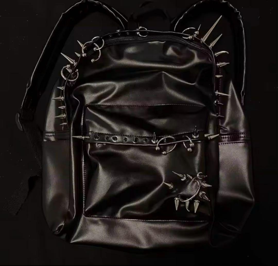 レザー スタッズ付きリュック archive y2k パンク 地雷