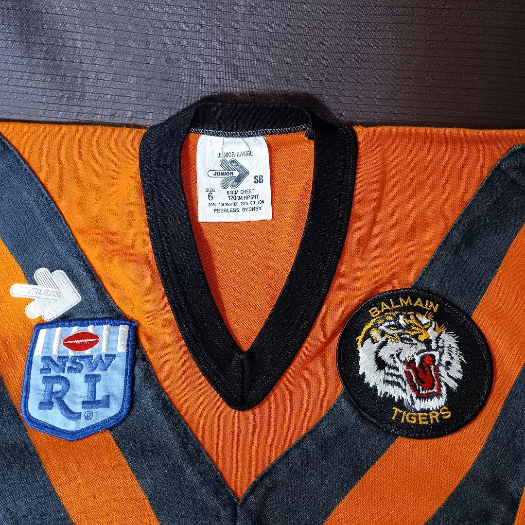 バルメイン タイガース ラグビージャージ 90年代 ヴィンテージ キッズ