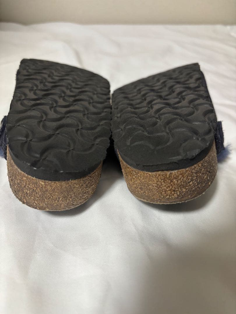 ビルケンシュトック ボストン シアリング ボア ネイビー 40 26センチ