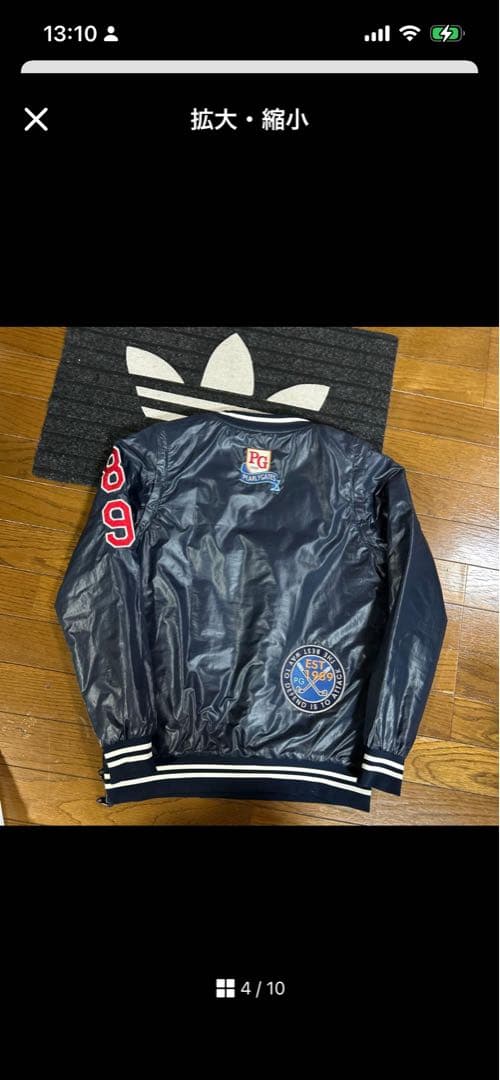 ネイビー Vネック ジャケット レディースリバーシブル希少