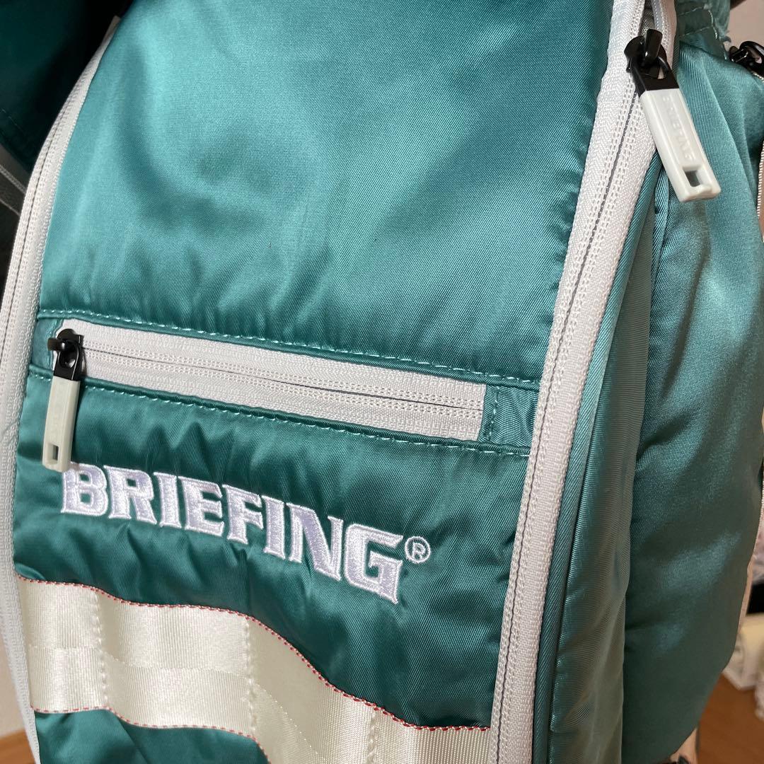 BRIEFING ゴルフバッグ ヘッドカバーセット　ピーコックグリーン