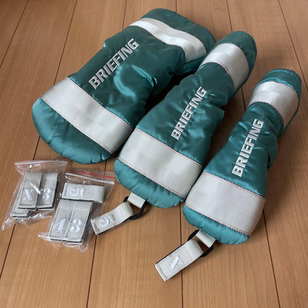 BRIEFING ゴルフバッグ ヘッドカバーセット　ピーコックグリーン