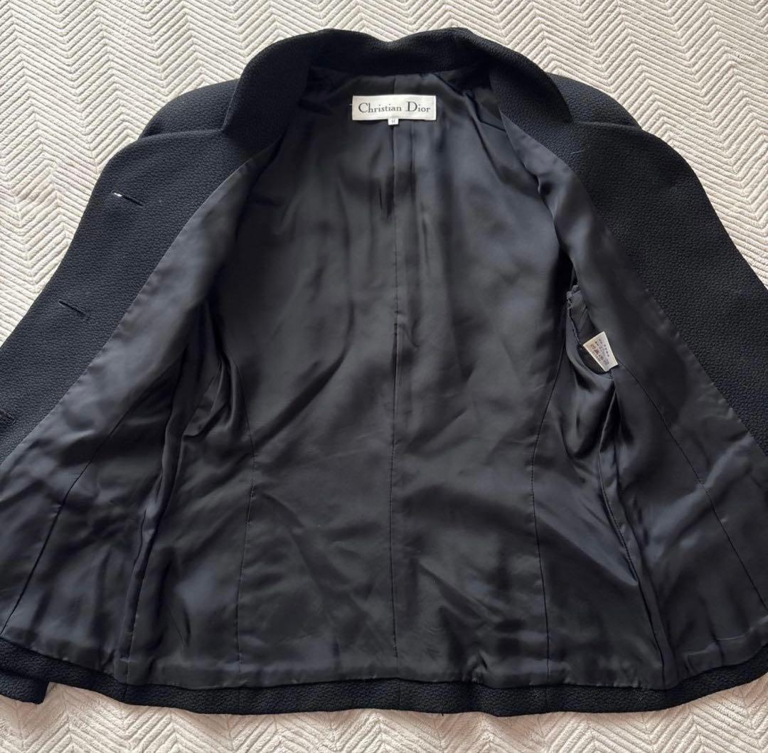 CHRISTIANDIORクリスチャンディオールノーカラージャケット　11