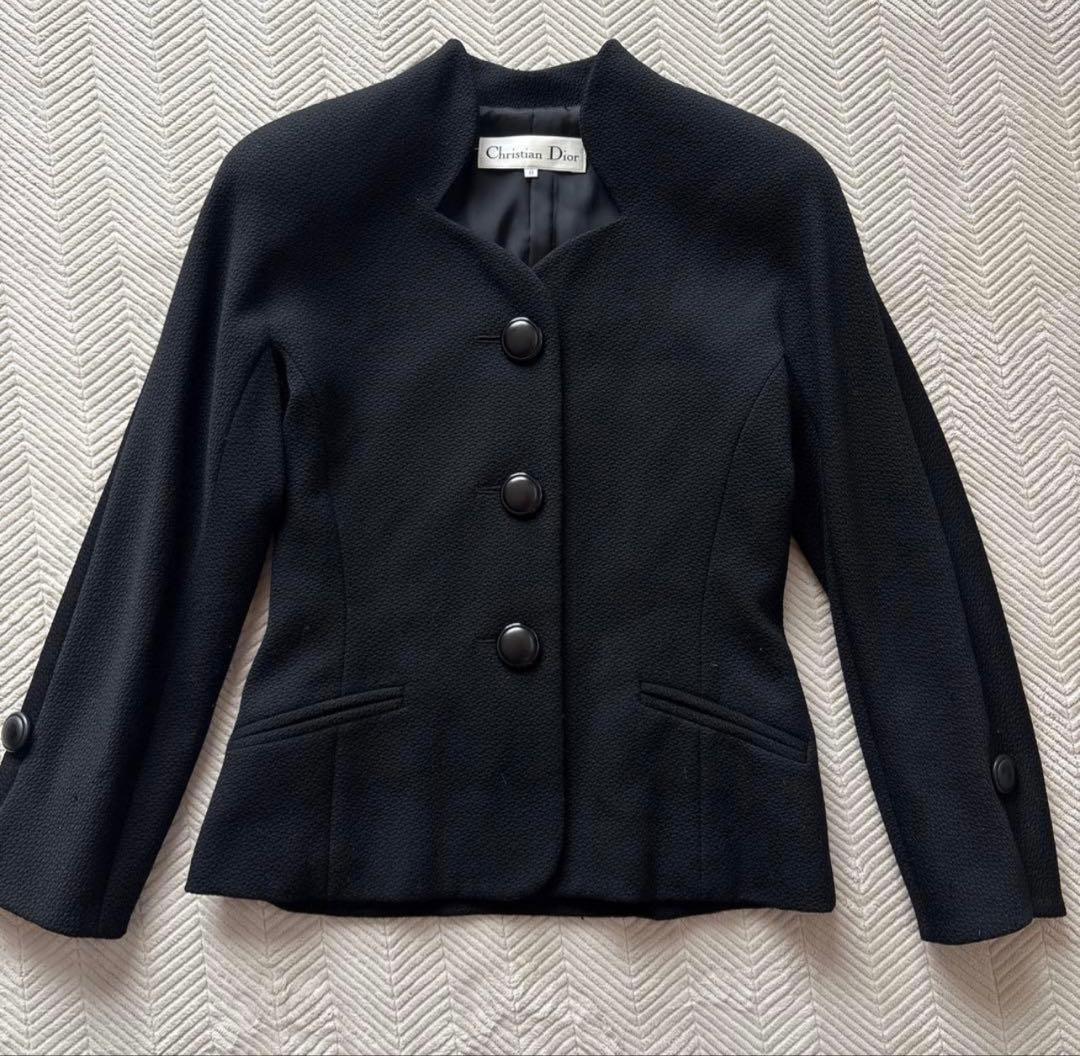 CHRISTIANDIORクリスチャンディオールノーカラージャケット　11