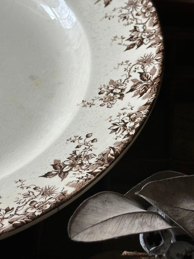 ⚫︎フランスアンティーク⚫︎ 大皿サルグミンヌ U&C Sarreguemines