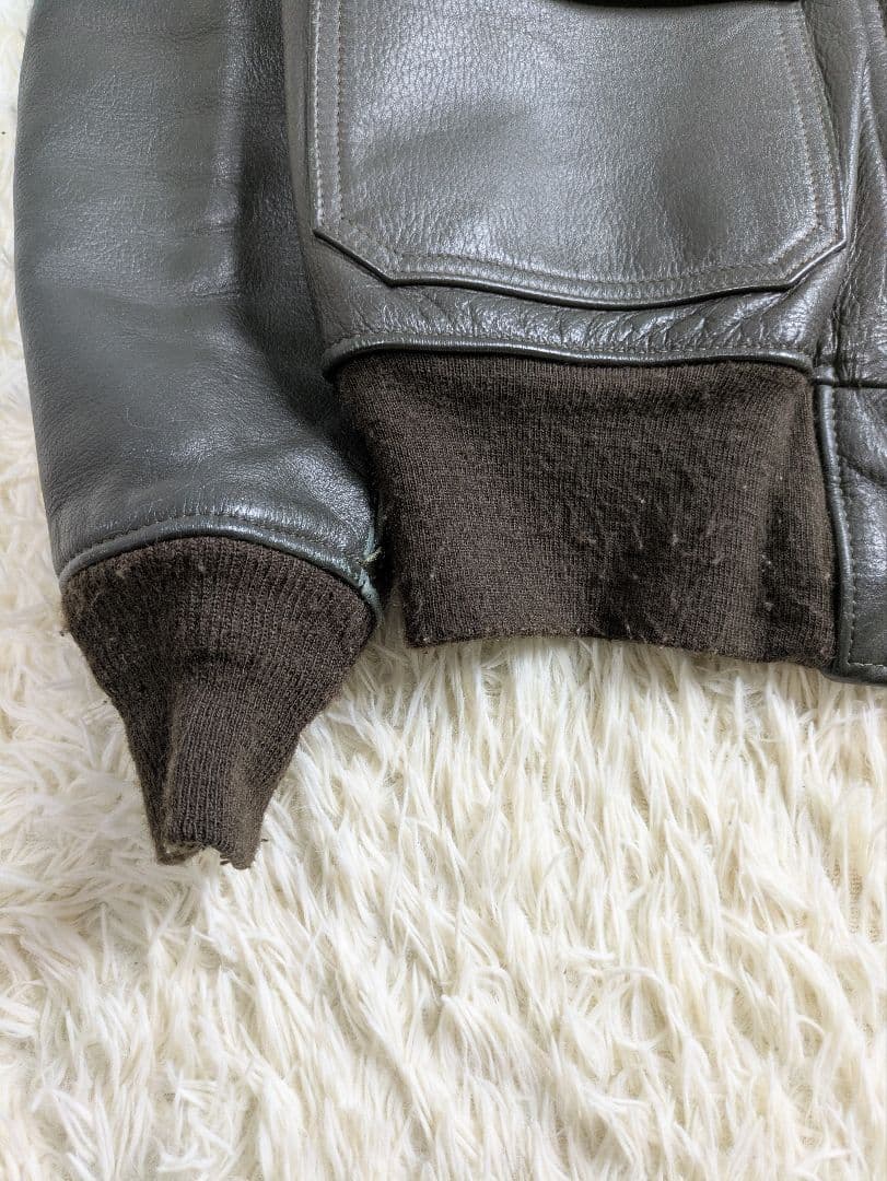 実物 80s サイズ42 G-1 USN レザージャケット フライトジャケット