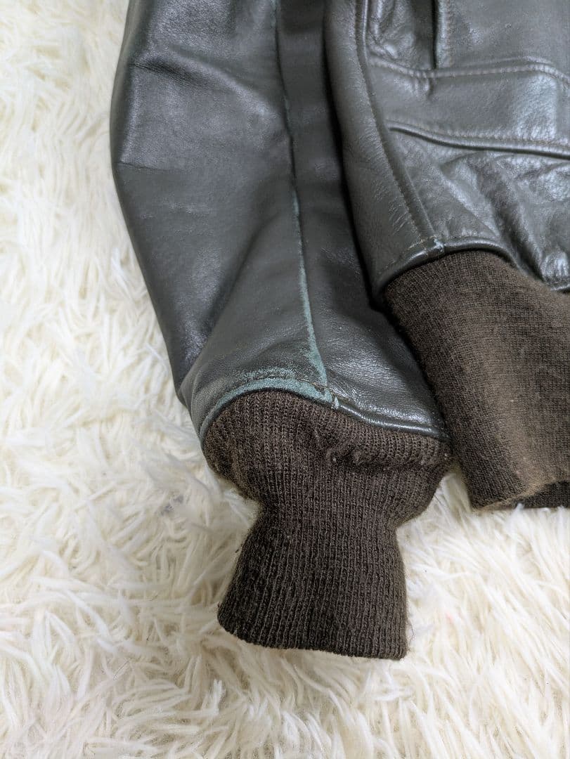 実物 80s サイズ42 G-1 USN レザージャケット フライトジャケット