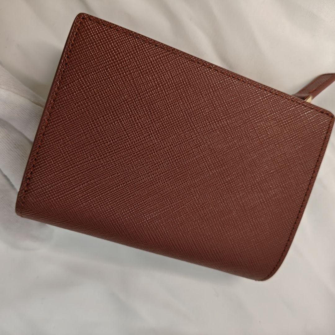 未使用級　agnes b. 三つ折り財布 　アニエスベー　ブラウン