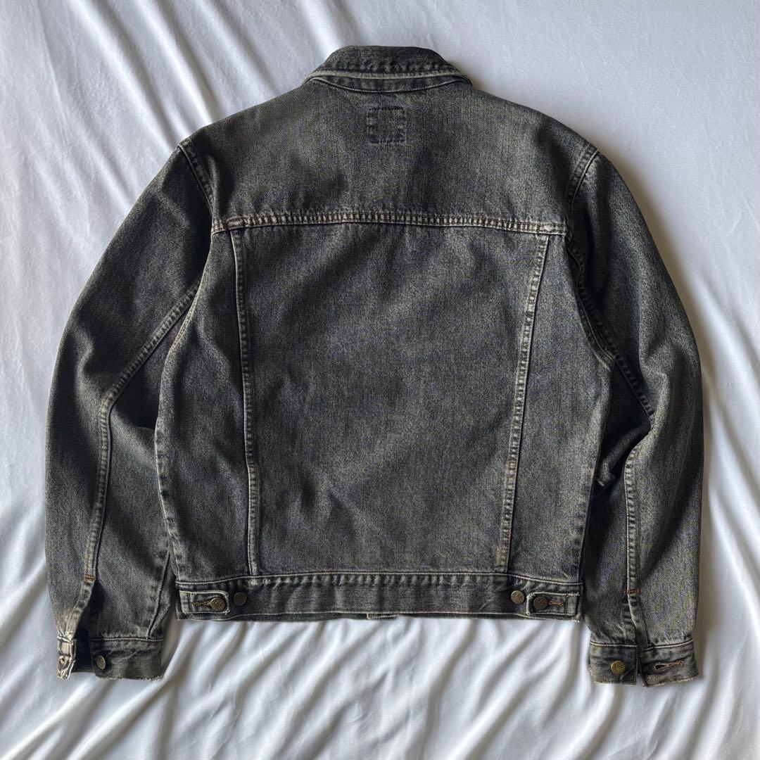 80〜90s Lee USA 先染めBlack denim jacket