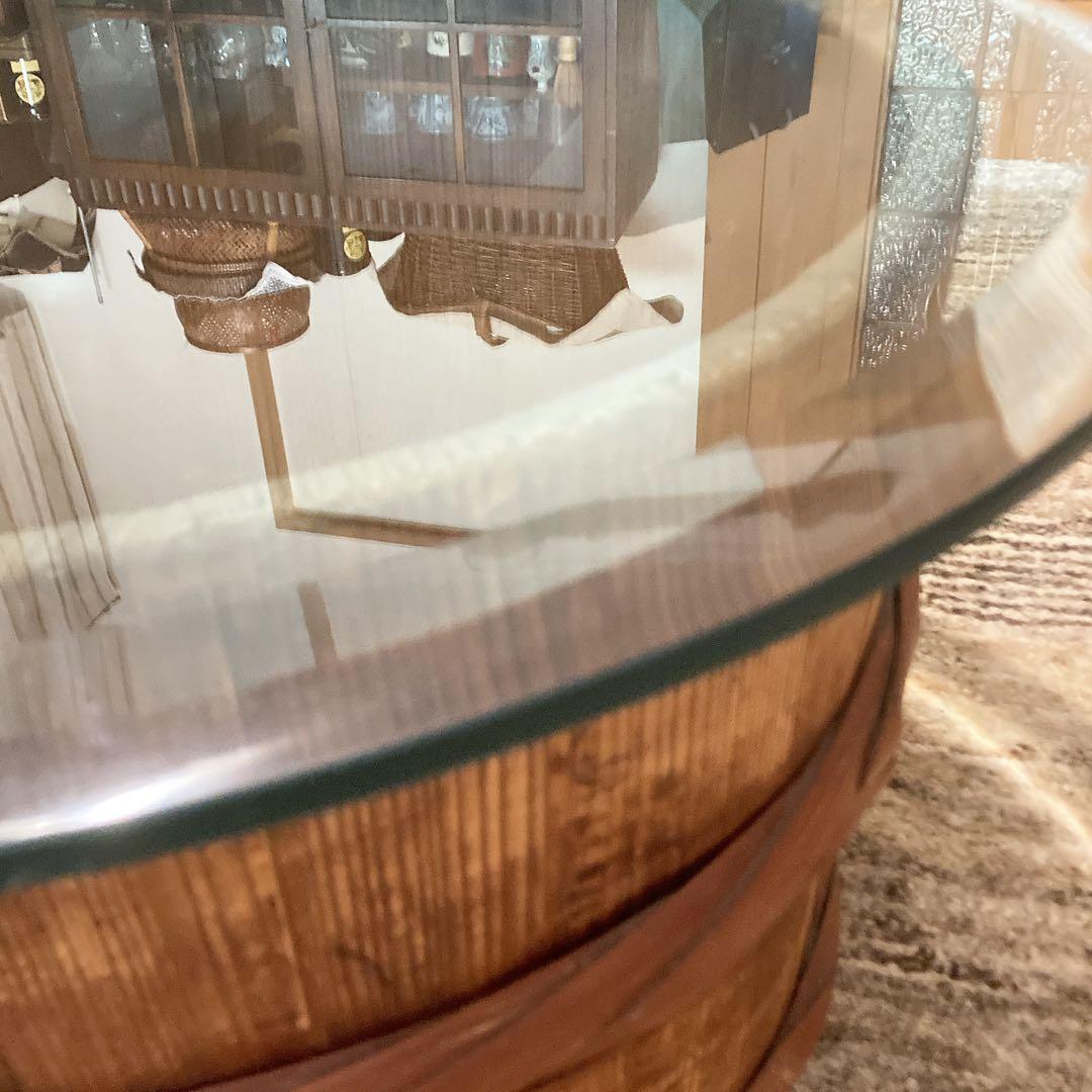 sisamu アップサイクル　明治時代の樽　ローテーブル