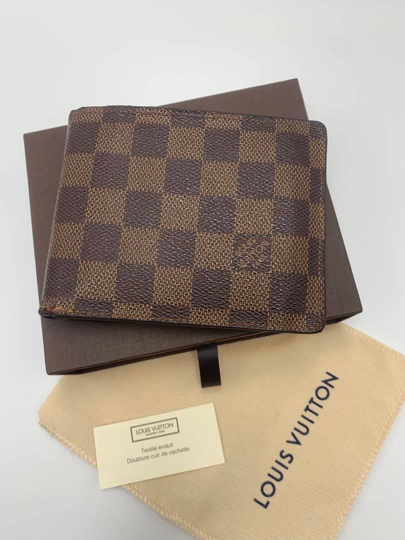 ルイヴィトン ダミエ グラフィット フロリン 二つ折り財布 ブラウンパスケース