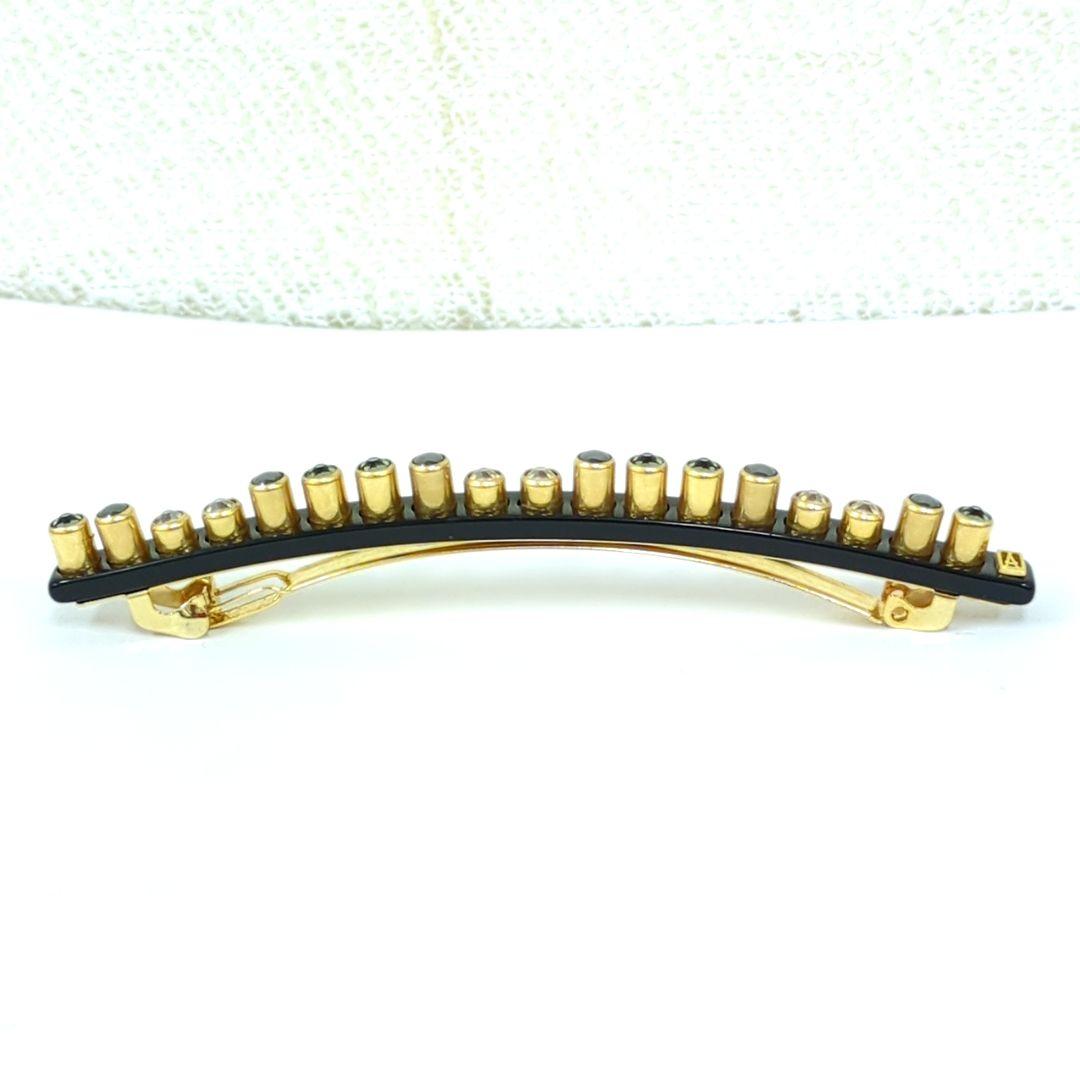 アレクサンドルドゥパリ ヘアピン ライトブラウン グレー系 ラインストーン