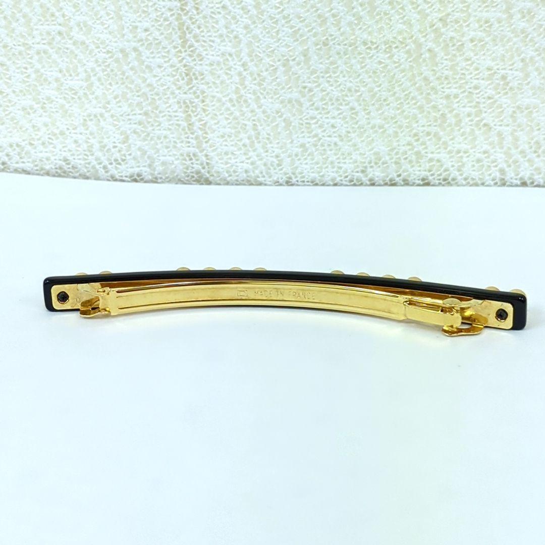 アレクサンドルドゥパリ ヘアピン ライトブラウン グレー系 ラインストーン