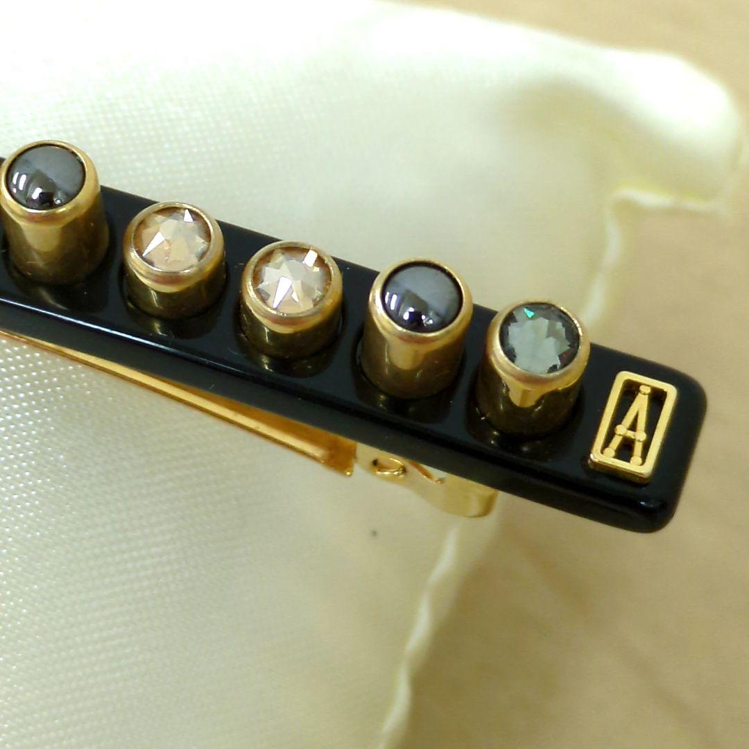 アレクサンドルドゥパリ ヘアピン ライトブラウン グレー系 ラインストーン