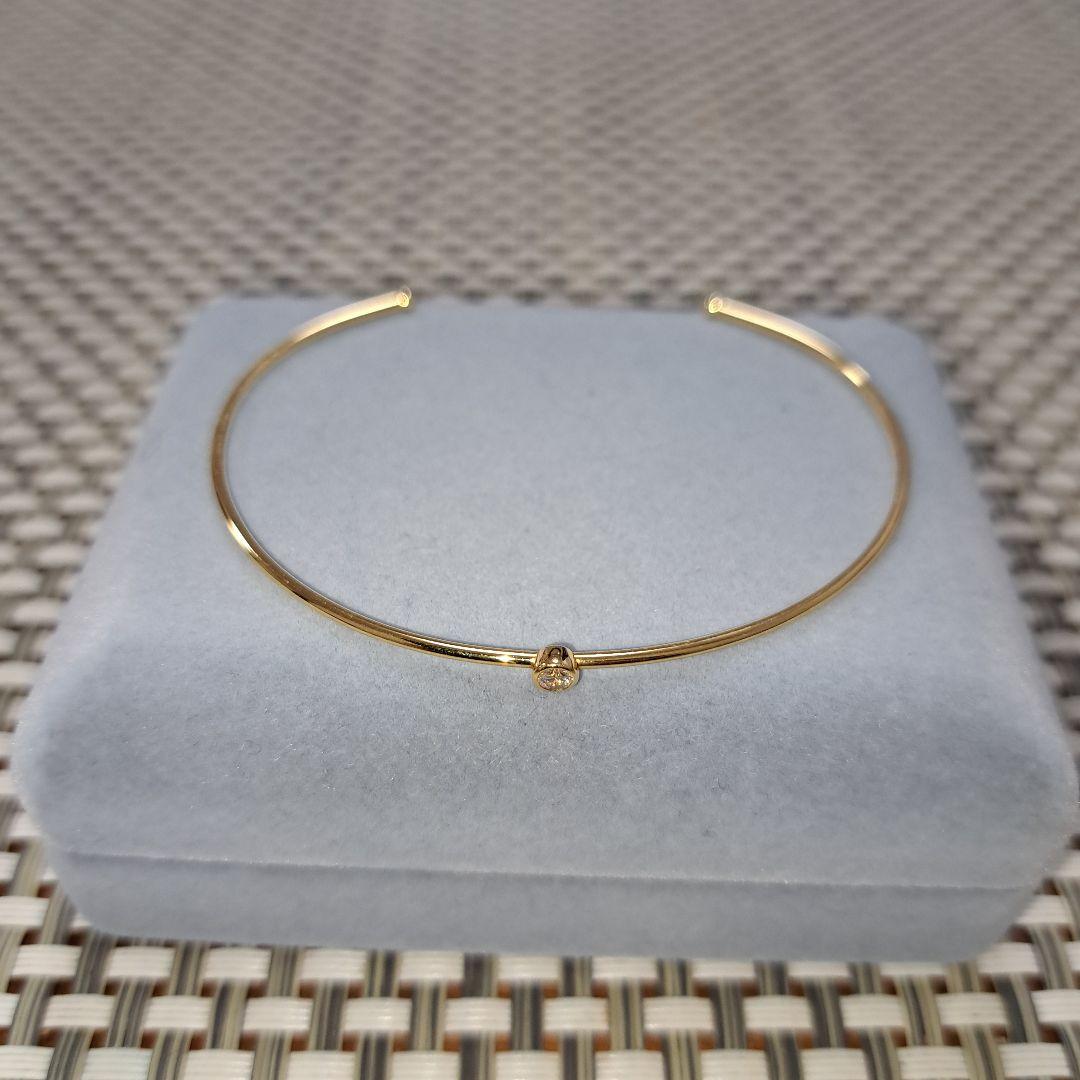 オレフィーチェ　ヌード バングル　18kYG 一粒ダイヤ　最終価格　お値下げ不可