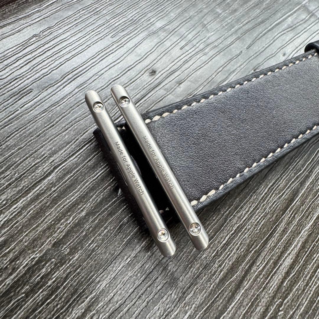 2903 Apple Watch エルメス　エベンヌ　バックル　レザー　バンド