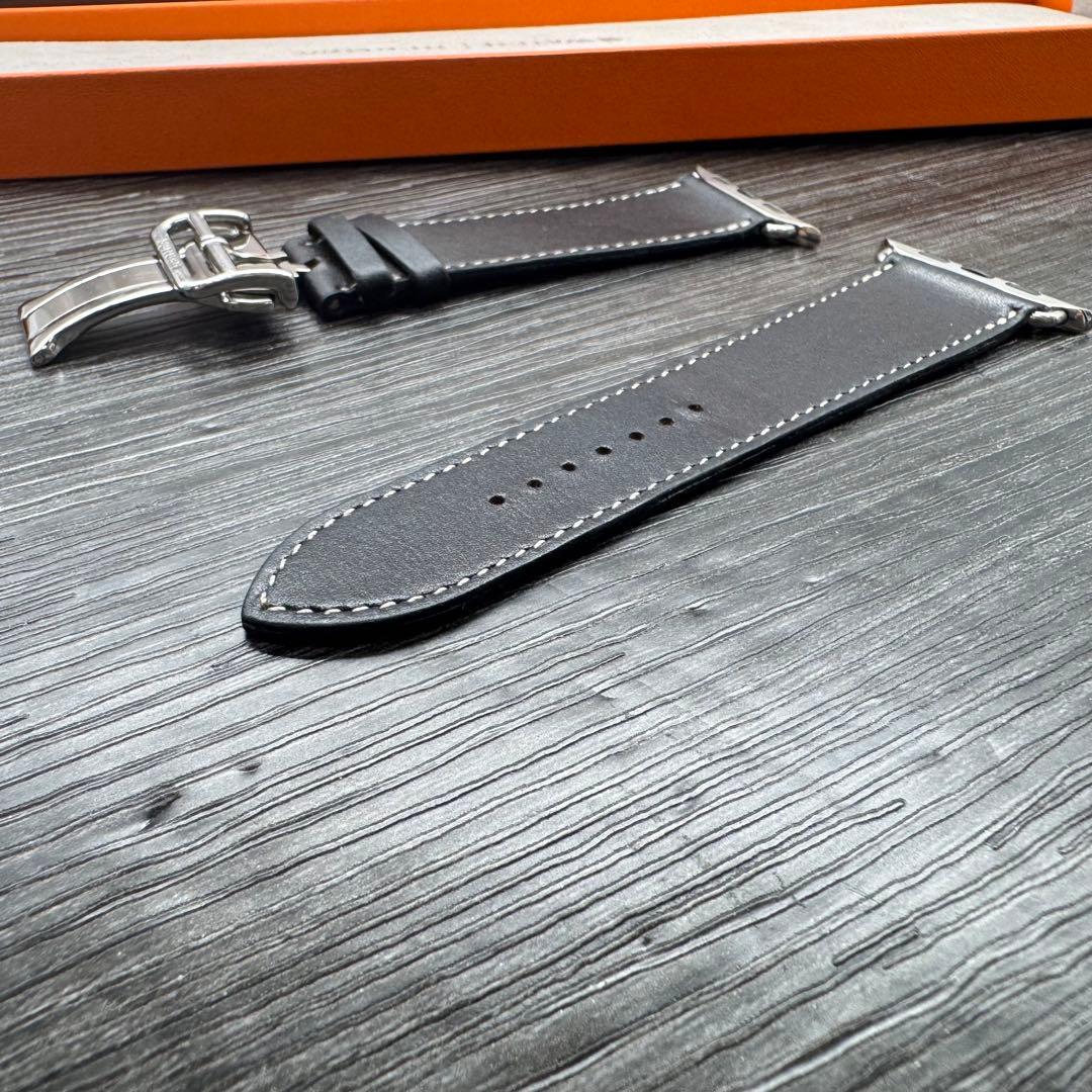 2903 Apple Watch エルメス　エベンヌ　バックル　レザー　バンド