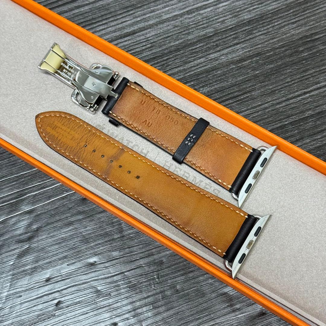 2903 Apple Watch エルメス　エベンヌ　バックル　レザー　バンド