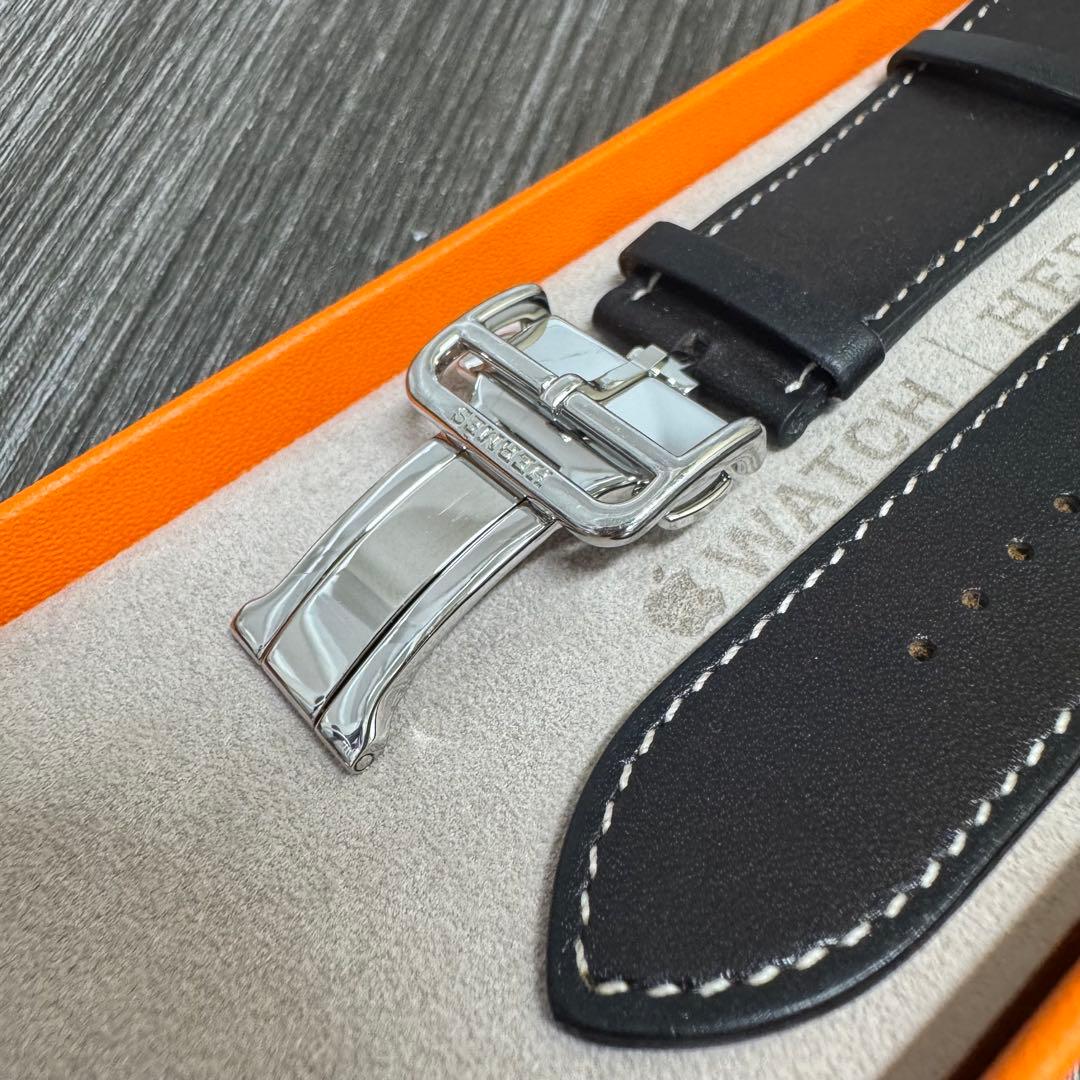 2903 Apple Watch エルメス　エベンヌ　バックル　レザー　バンド