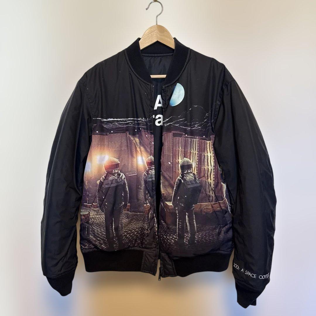 UNDER COVER 2001年宇宙の旅 MA-1 リバーシブル　総柄転写