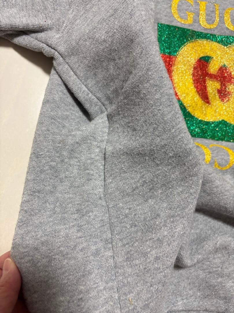 【GUCCI】グッチ トレーナー スウェットタイガー刺繍 グレー XS