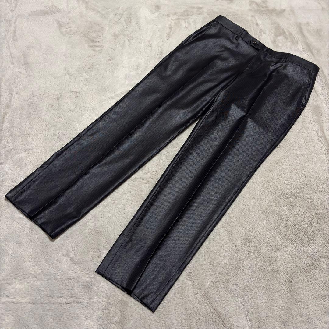 未使用 光沢 パーソンズフォーメン スリーピース スーツ ブラック AB6 花柄