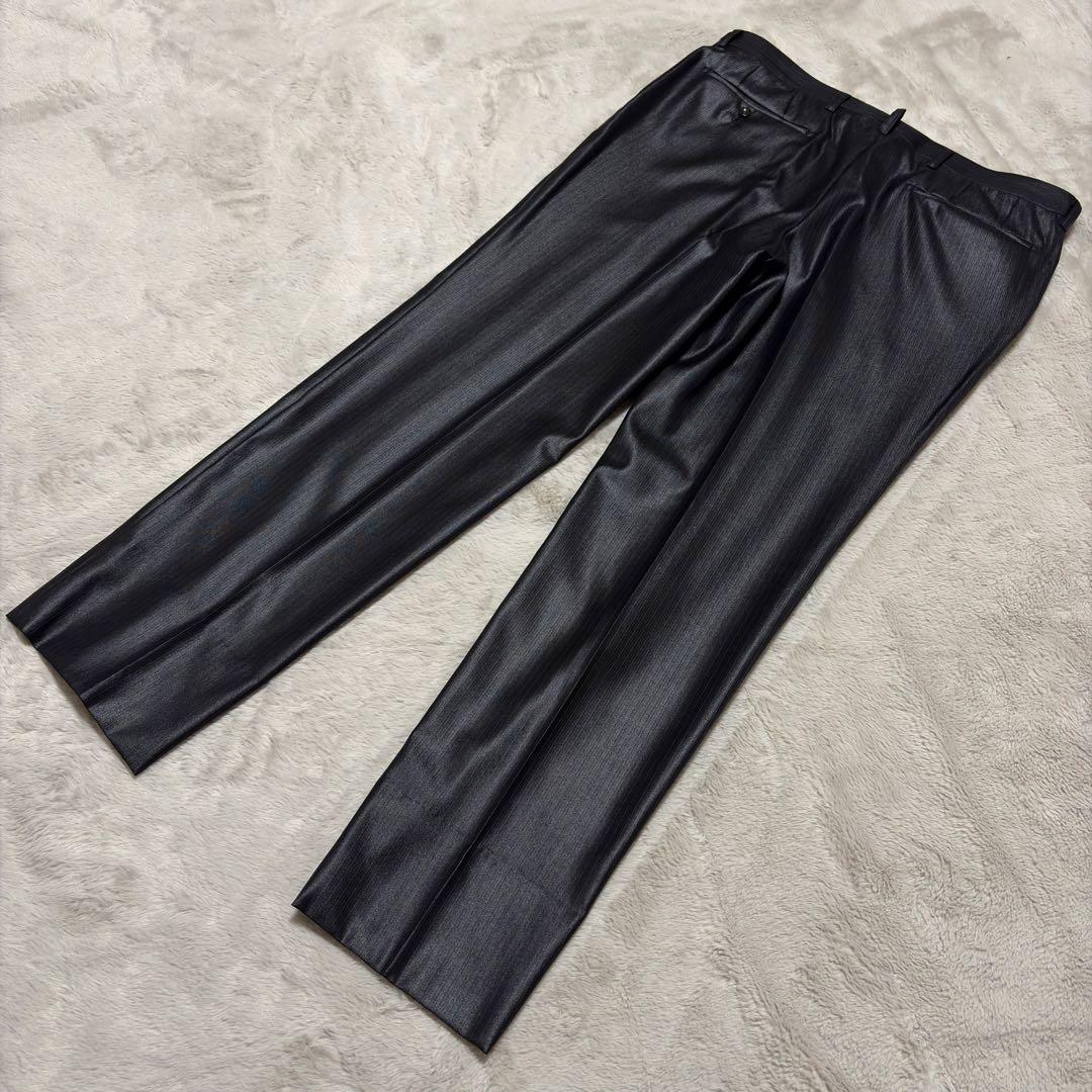 未使用 光沢 パーソンズフォーメン スリーピース スーツ ブラック AB6 花柄