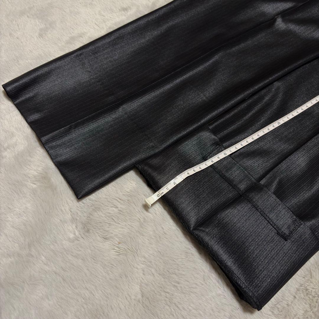 未使用 光沢 パーソンズフォーメン スリーピース スーツ ブラック AB6 花柄