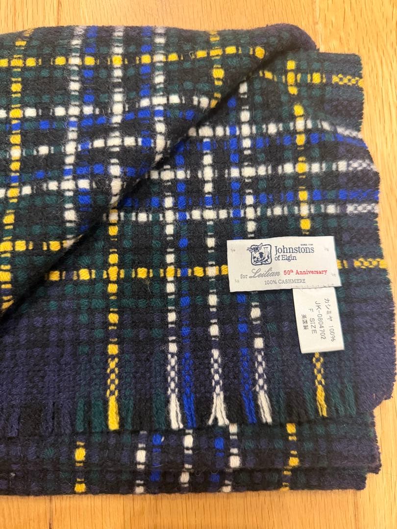 【最終値下げ】【美品】Johnstons of Elgin カシミアマフラー】