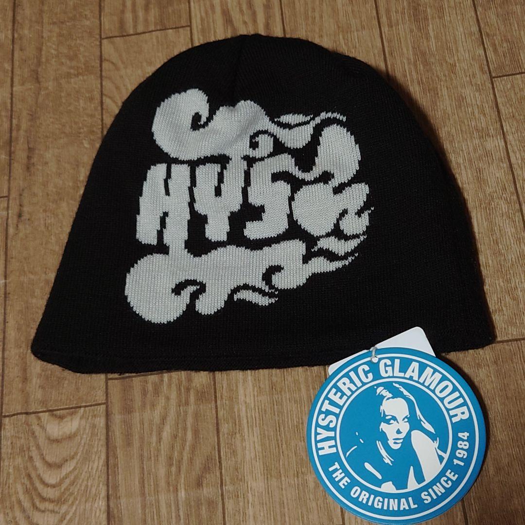 HYSTERIC GLAMOUR ロゴニット帽 ブラック